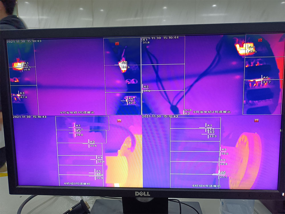 浙江浙能溫州發(fā)電有限公司5、6號機組加裝發(fā)電機碳刷紅外熱成像智慧分析系統